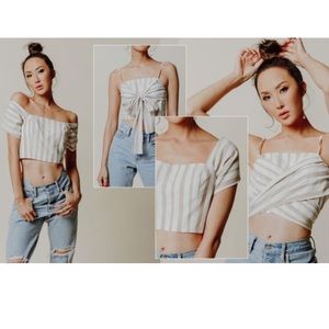 NWOT Chriselle X J.O.A. Versatile Bow Top